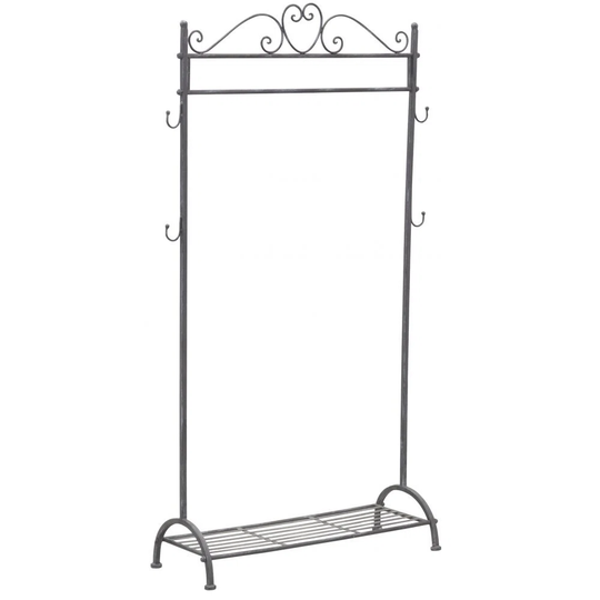 Arlon 4 - Hook Freestanding Coat Stand in Silver