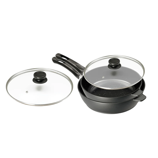 Degraff 2-Piece Non-Stick Frying Pan Set with Lid