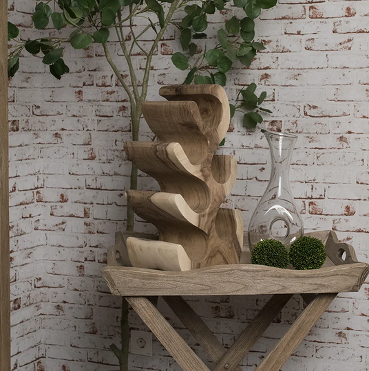 Hay Natural Trunk 6 Bottle Tabletop Wine Rack