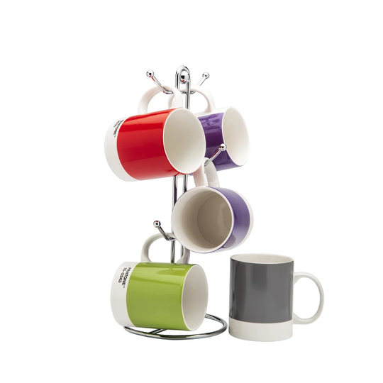 Orb 5 Piece Set - Cookbook/Tablet Stand, Mug Tree, Paper Towel Holder, Banana Tree And Utensil Holder