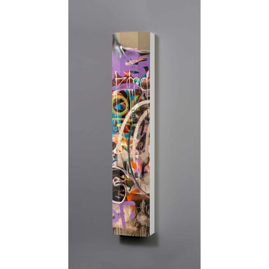 Graffiti Motif Metal Kitchen Pantry