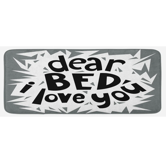Saying Kitchen Mat World Sleep Day Concept
