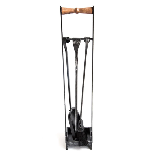 Hamish 4 Piece Wrought Iron Fireplace Tool Set