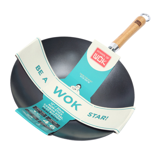 School of Wok 12" Non Stick Heavy Duty Wok