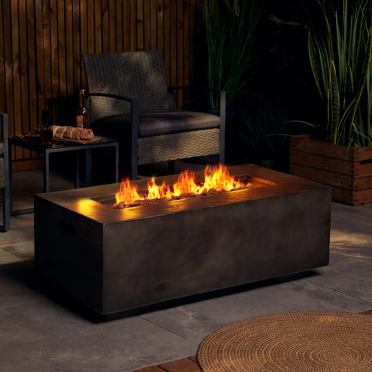 Ghazi 38Cm H x 107Cm W Natural Gas Outdoor Fire Pit