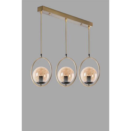 Congo 3-Light Kitchen Island Globe Pendant