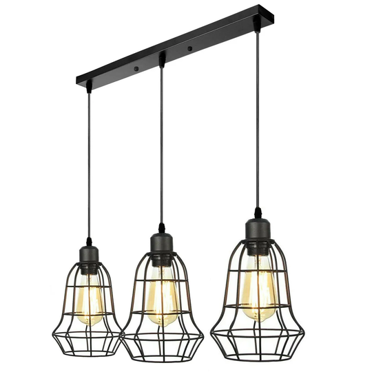 Bedwell 3-Light Kitchen Island Geometric Pendant