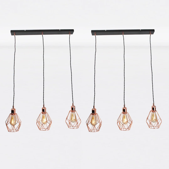 Gunesh 3 - Light Kitchen Island Geometric Pendant