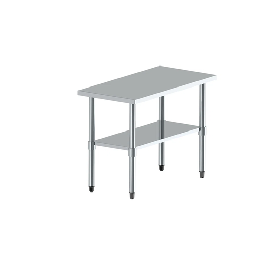 Symple Stuff Stainless Steel Catering Table 2Ft x 4Ft
