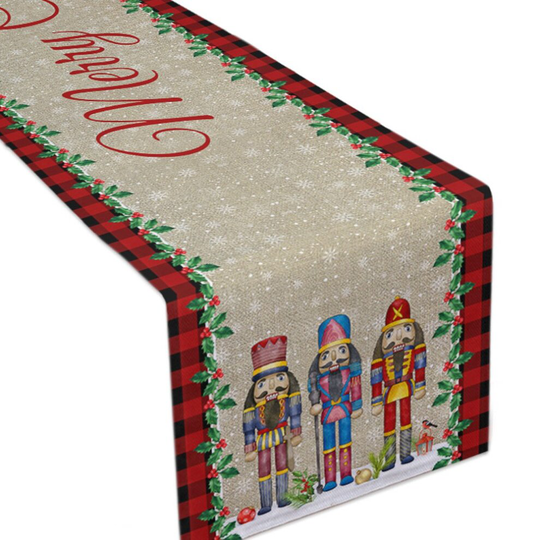 (Style 2) Christmas Nutcracker Soldier Table Runner