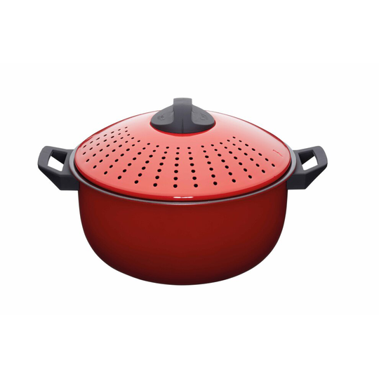 KitchenCraft World of Flavours 4 Litre Carbon Steel Pasta Pot