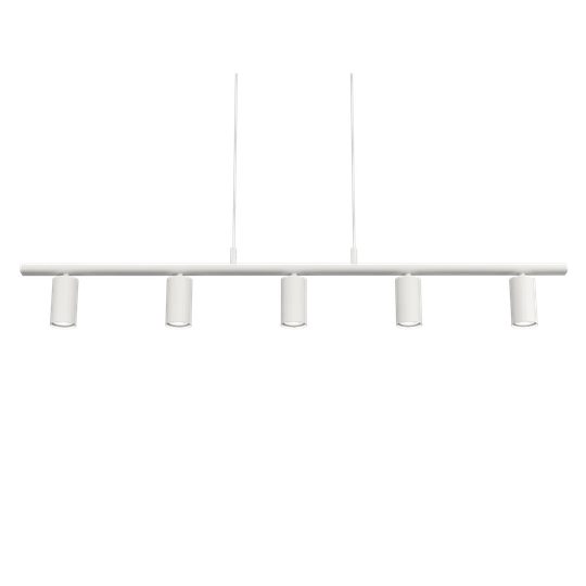 Pendant Lucy Linear 5 Lamps Flat Black