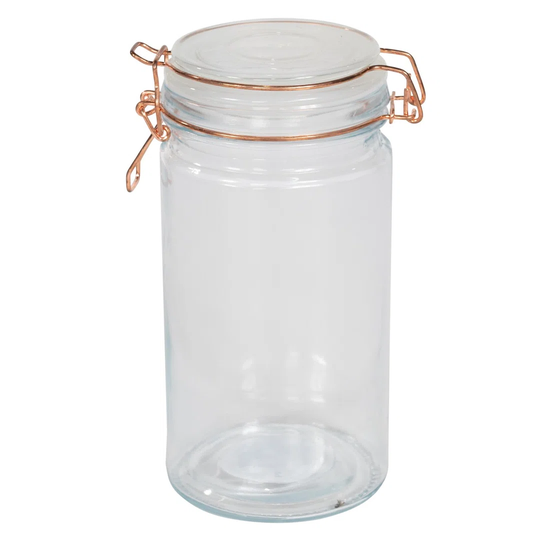Ellison 930ml Kitchen Storage Jar with Copper Clip