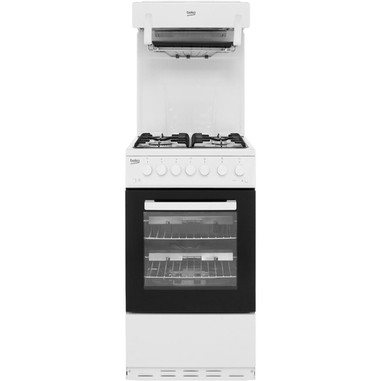 Beko KA52NEW 50cm Gas Cooker with Full Width Gas Grill - White