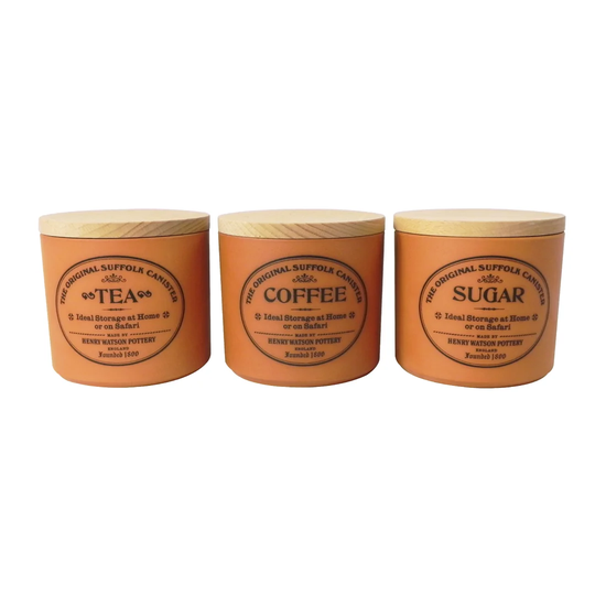 Original Suffolk 3 Piece Coffee, Tea, & Sugar Jar Sets
