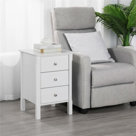 Tamer 3 Drawer Bedside Table