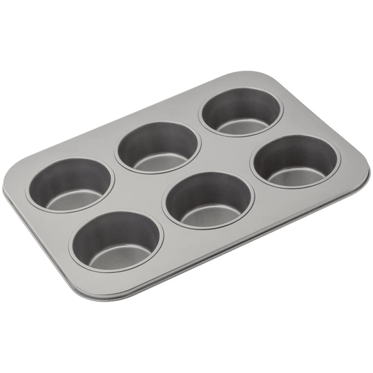 Judge Bakeware, 6 Cup Non-Stick Cupcake/Muffin Tin, Cup Size 9 x 3.5cm