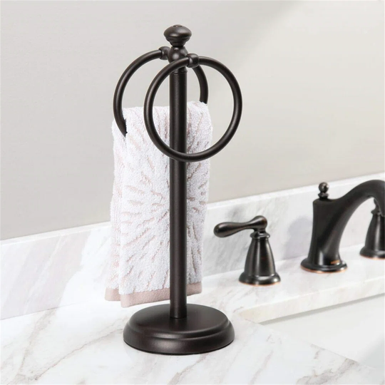 Barten Metal Freestanding For Bathroom And Dressing Table Bronze Countertop Towel Stand