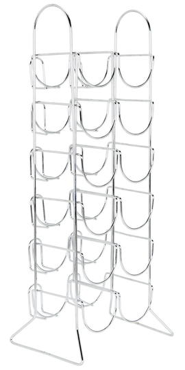 Argos Home 12 Bottle Wine Rack - Chrome