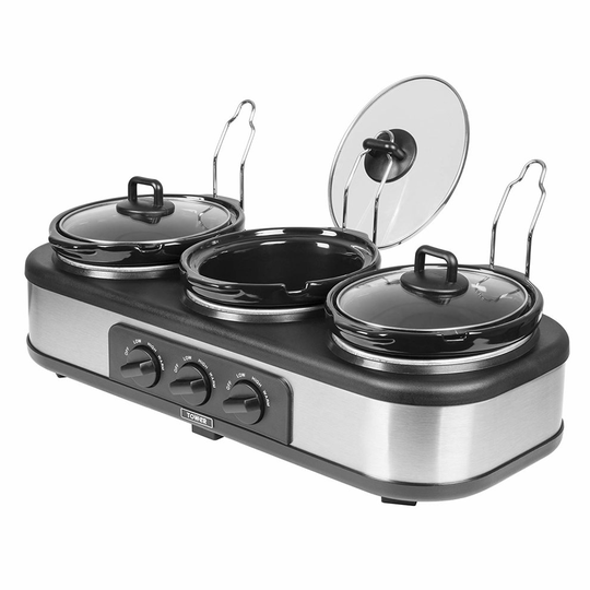 Tower Three Pot Slow Cooker