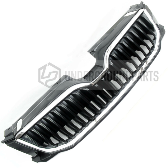 Front Upper Radiator Bumper Grille with Chrome Surround to fit Skoda 2013 - 2017