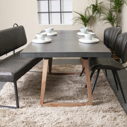 Minerville 180 Cm Concrete Dining Table
