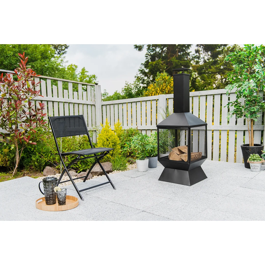 Buna 134.5Cm H x 46Cm W Cast Iron Outdoor Fire Pit