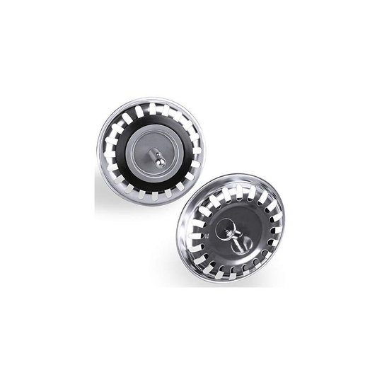 Kitchen Sink Strainer Plug, 2pcs Stainless Sink Strainer Plug, Standard Strainer Drain Protector for Kitchen/Bathroom, Diameter:78mm