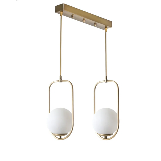 Wacissa 2 - Light Kitchen Island Geometric Pendant