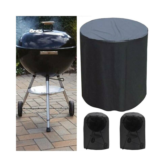 28" Waterproof BBQ Grill Round Table Cover Gas Fire Pit Barbecue Protect Outdoor