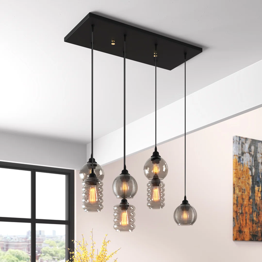 Johnathan 7 - Light Kitchen Island Linear Pendant