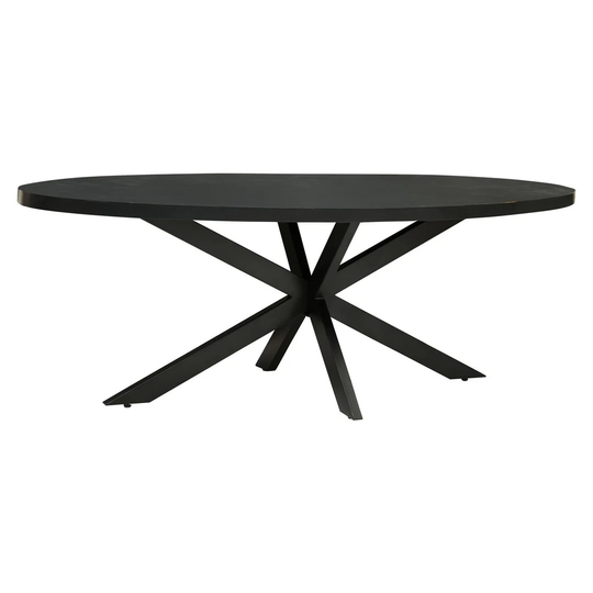 Baden 101 Cm Iron Pedestal Dining Table