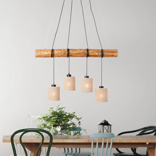 Veney 4-Light Kitchen Island Cylinder Pendant
