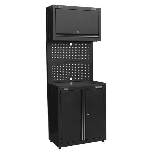 81.1" H x 30.51" W x 19.29" D Modular Base and Wall Cabinet