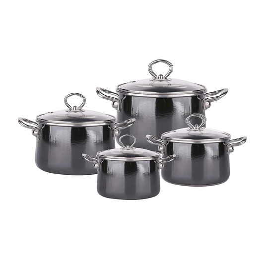 Severus 8PCS COOKWARE SET SOFT BLUE in , Grey