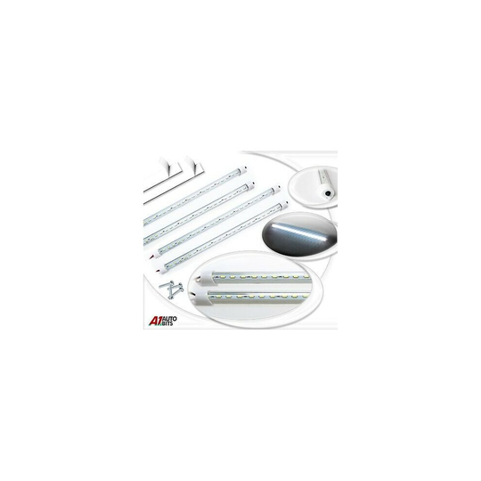 4X 24 Led 12v Lights Strip Bar Under Kitched Cabinet Linkable Tubed 325mm