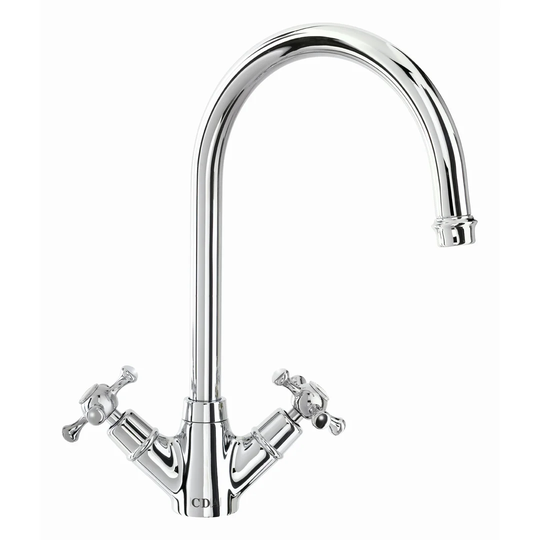 Traditional Twin Lever Monobloc Tap