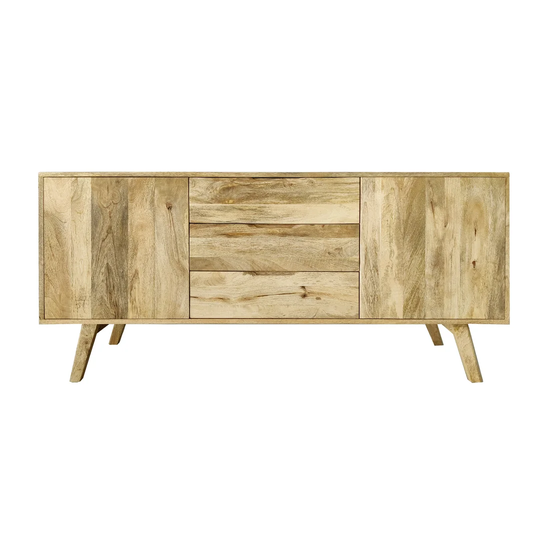 Crowell 140 Cm Wide 3 Drawer Mango Wood Sideboard