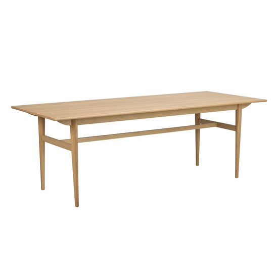 Delmina 90 Cm Solid Oak Trestle Dining Table