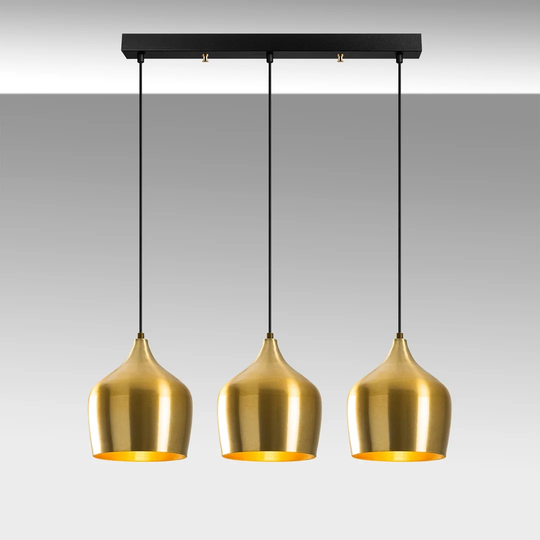 Lewellyn 3 - Light Kitchen Island Dome Pendant