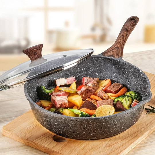Giselle 28cm Non-Stick Frying Pan with Lid