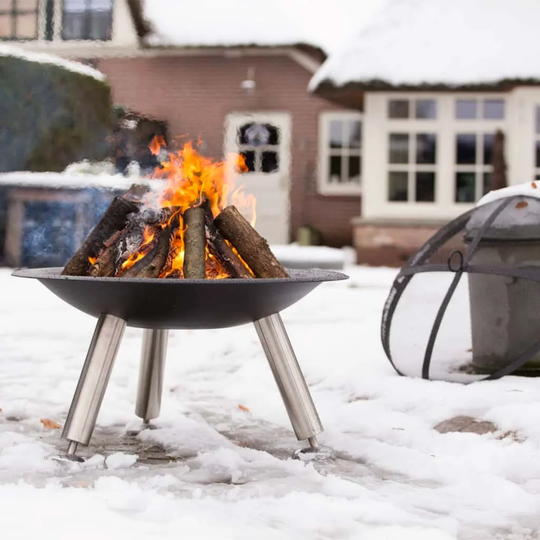 Exer 62Cm H x 75Cm W Steel Wood Burning Outdoor Fire Pit with Lid