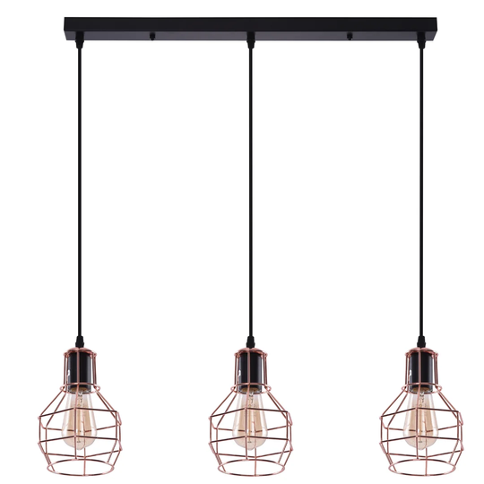 Carron 3-Light Kitchen Island Geometric Pendant