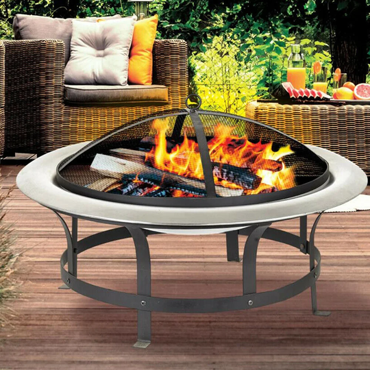 Crissyfield Stainless Steel Charcoal Fire Pit