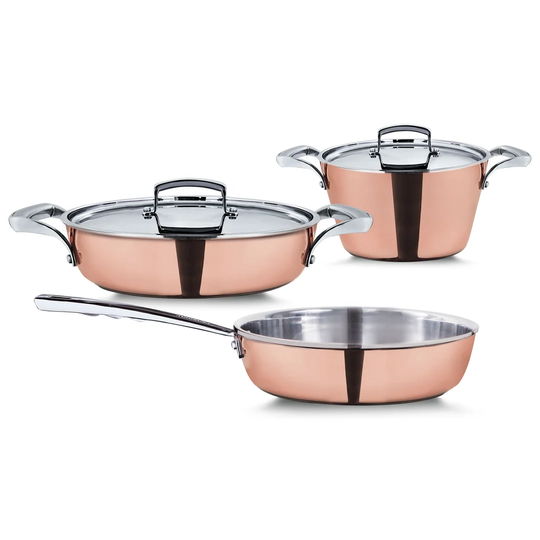 Reserve 3 Piece Cooper Cookware Set