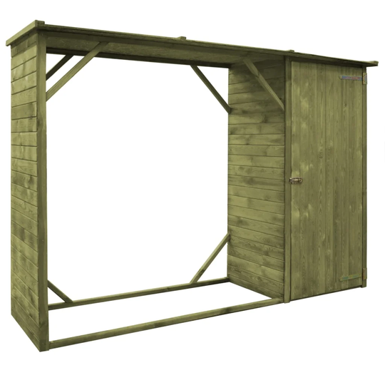 8 ft. W x 3 ft. D Flat Wooden Tool Shed