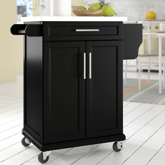 Millgrove Kitchen Trolley with Stainless Steel Top