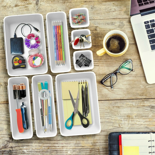 Morningside Drive 8 Piece Drawer Organiser Tray Set