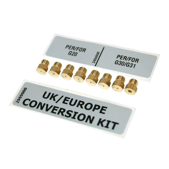 Leisure Cuisinemaster CS60GAK Gas Double Oven LPG Conversion Kit G30 G31 Propane