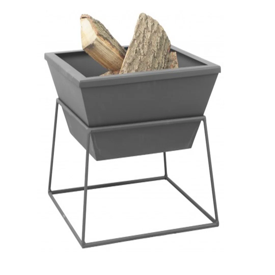 PESTAK Square Steel Brazier 60 Cm Black